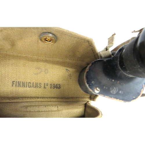 248 - 1937 Pattern Binoculars And Compass
pair of field binoculars.  Top with crowned AM stamp.  ... 