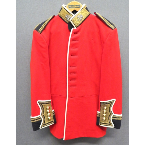 284 - Post 1953 Irish Guards Officer's Scarlet Tunic
scarlet, single breasted tunic.  High black coll... 