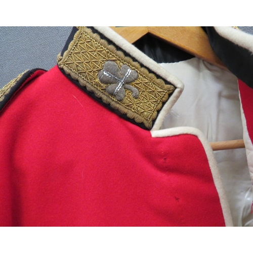 284 - Post 1953 Irish Guards Officer's Scarlet Tunic
scarlet, single breasted tunic.  High black coll... 