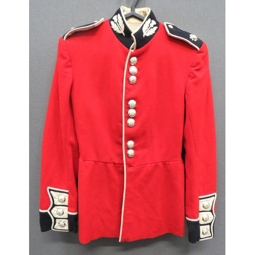 285 - Post 1953 Scots Guards Guardsman's Scarlet Tunic
scarlet, single breasted tunic.  High, dark blue co... 