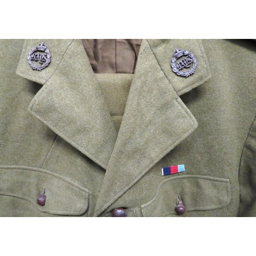 324 - WW2 Utility Pattern Bays Officer Service Dress Uniform
khaki, single breasted, open collar tunic. &n... 