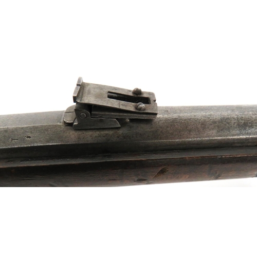 417 - Scarce P1854 Lorenz Austrian Infantry Percussion Rifle
13 mm, 37 1/4 inch, rifled barrel.  Front bla... 