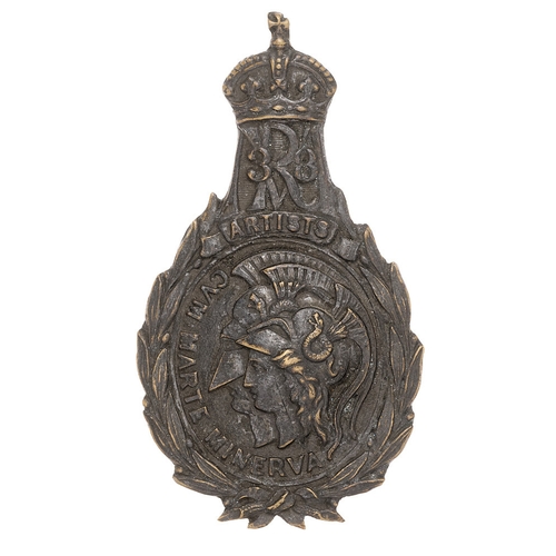 114 - 38th Middlesex (Artists) Rifle Volunteers Victorian shako plate badge circa 1860-78.  Good scarce di... 