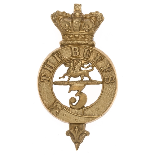 117 - 3rd (East Kent) Regiment of Foot (The Buffs) Victorian glengarry badge circa 1874-81.  Good scarce d... 