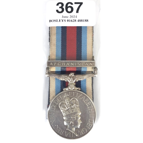 367 - East of England Regiment Operation Service Medal Afghanistan.  A scarce example to this short lived ... 