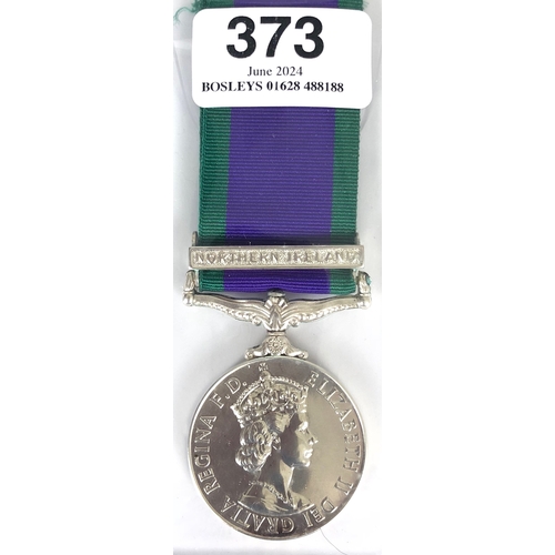 373 - Prince of Wales Royal Regiment Campaign Service Medal, clasp Northern Ireland.  Awarded to 25203461 ... 