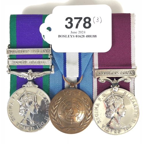 378 - Royal Engineers 2 clasp Campaign Service Medal, Long Service Group of Three.  Awarded to 23224125 Wa... 