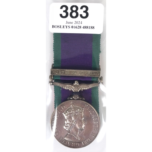 383 - Grenadier Guards Campaign Service Medal, clasp Northern Ireland.  Awarded to 24258349 GDSM P. TERRY ... 