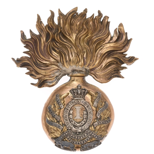 40 - Indian Army. 1st Bombay European Fusiliers Victorian Officer's Albert shako plate badge circa 1844-5... 