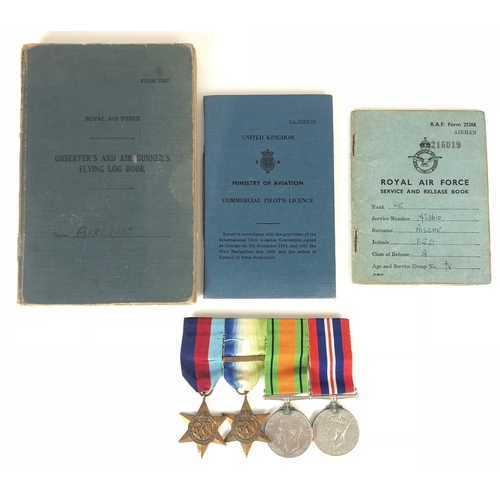 400 - WW2 RAF 547 Squadron WOM/AG Long Book and Group of Medals.  Awarded to 1432610 Sergeant Francis Edwa... 