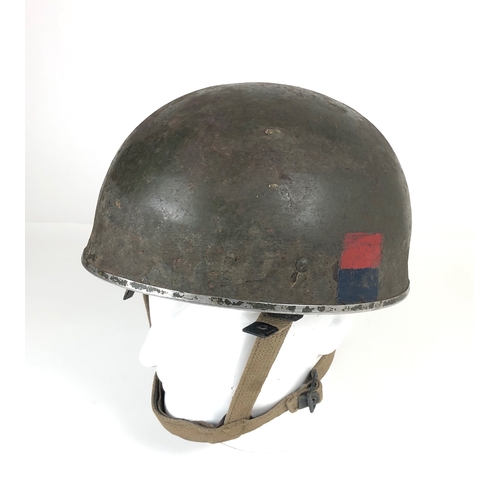 440 - WW2 Pattern Airborne Forces steel helmet with DZ Badge Insignia.  An example by Briggs Motor Bodies,... 