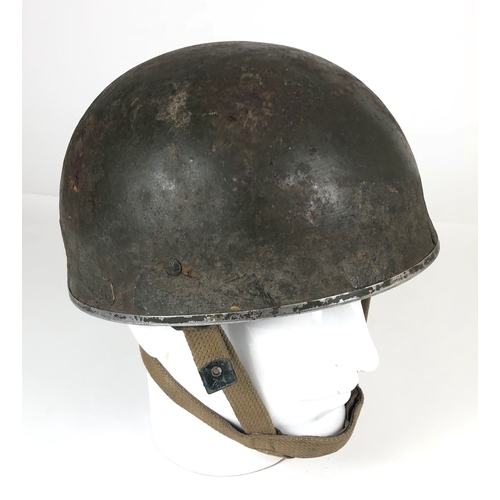 440 - WW2 Pattern Airborne Forces steel helmet with DZ Badge Insignia.  An example by Briggs Motor Bodies,... 