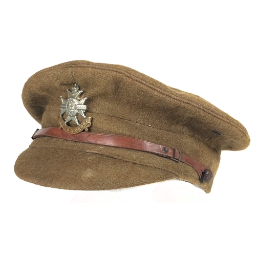 443 - WW1 1905 Pattern Notts & Derby Regiment Sherwood Foresters Trench Cap. A rare issue example of t... 