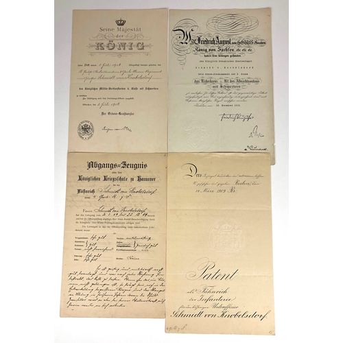 486 - WW1 & WW2  Orders and Medals of Major Gunter Shmidt von Knobelsdorf 1889-1943.  Fine scare grouping ... 