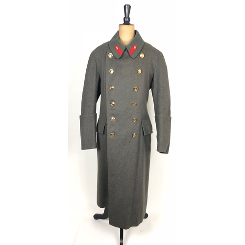 515 - Imperial Austrian Officer's greatcoat.  Fine scarce grey example bearing the buttons of a General Of... 