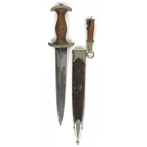 520 - German Third Reich SA Group Franken Stormtrooper's dagger by scarce maker J.P. Sauer & Sohne, Suhl. ... 