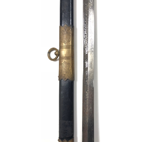 525 - Similar Royal Navy Elizabeth II Officer’s sword by Wilkinson of London. A good example, the blade et... 