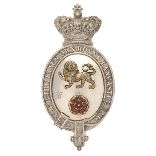 58 - 1st VB King's Own Royal Lancaster Regt. Victorian Officer's pouch belt plate badge circa 1883-1901. ... 