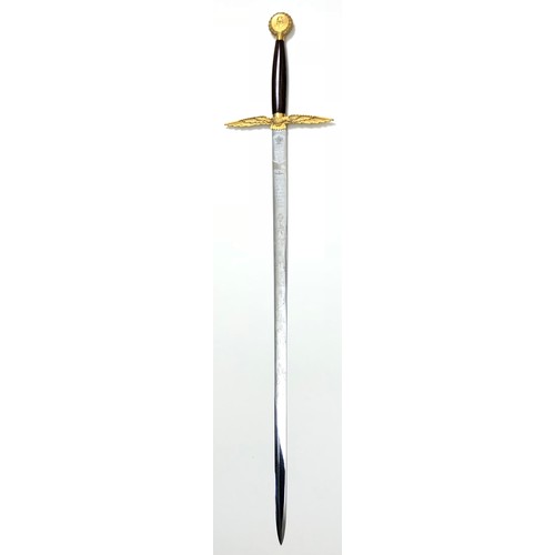 527A - Battle of Britain Commemorative Wilkinson of London Sword. This large sword double edged blade etche... 