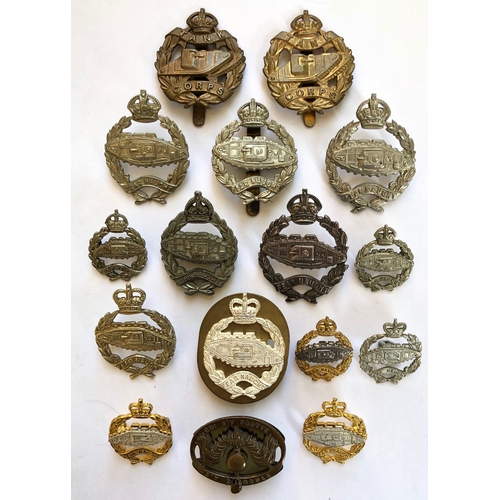 16 Tank Corps, Royal Tank Corps and Royal Tank Regiment badges. Beret ...