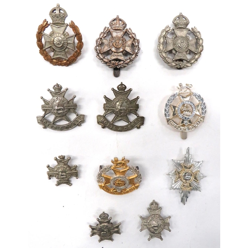 116 - 11 x Various Notts & Derby Orientated Badges
including white metal, KC Robin Hood Rifles ... Pla... 
