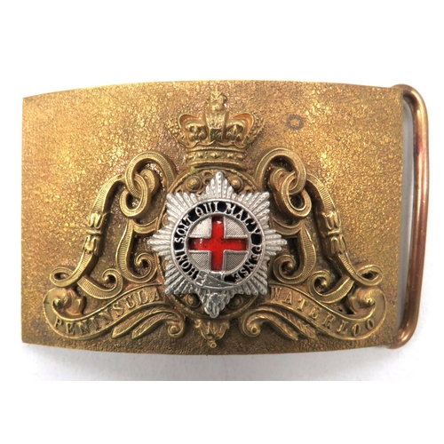125 - Victorian Life Guards Officer's Belt Buckle
gilt brass, rectangular buckle with overlaid gilt brass ... 