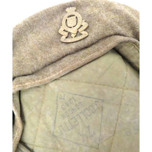 165 - Two WW2 British General Service Cap Berets
khaki woollen crown, body and lower band.  One examp... 