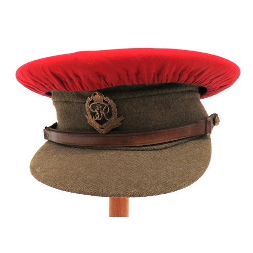 167 - 1922 Pattern Military Police Service Dress Cap
khaki woollen, stiff crown, body and stiff covered pe... 