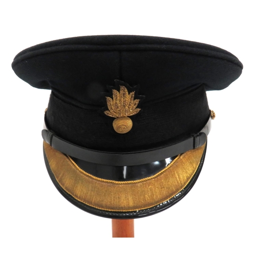 174 - Post 1953 Grenadier Guards Field Officer's Cap
black crown and body.  Black mohair band.  ... 