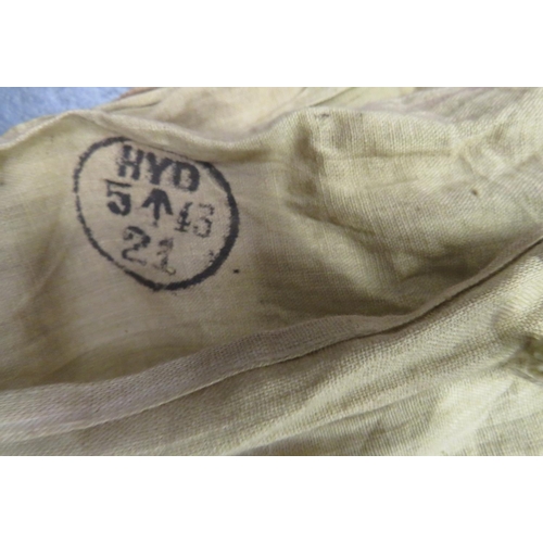 203 - WW2 Indian Made Mosquito Net
green Aertex netting with lower cotton fly sheet.  Indian issue st... 