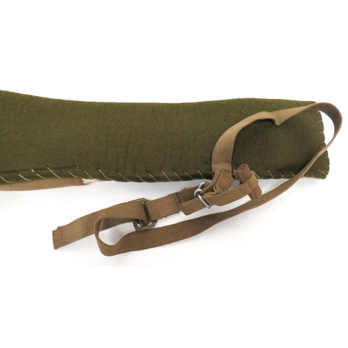 233 - WW2 Airborne Forces  Protective Rifle Drop Bag Valise
thick green felt, rifle bag.  T... 