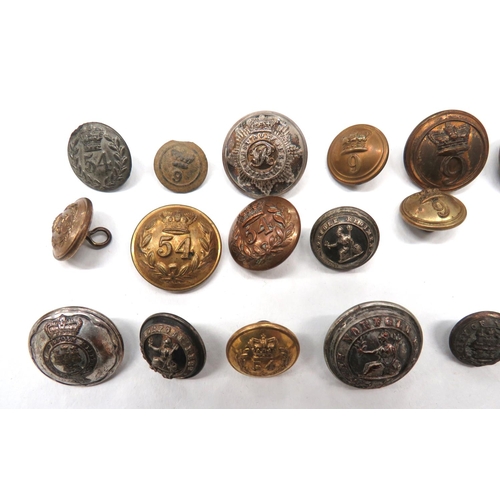 24 - 46 x Norfolk Orientated Buttons
including pewter, crowned 9 ... Pewter, crowned 54 ... Brass, Vic cr... 