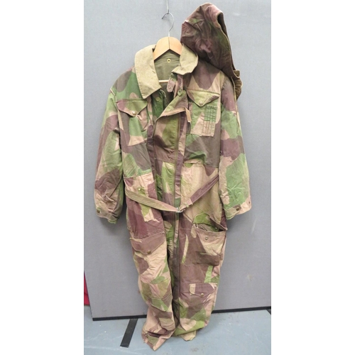 282 - Rare WW2 Dated Camouflaged Tank Crew Oversuit
green, tan and brown camouflaged, heavy waterproof can... 