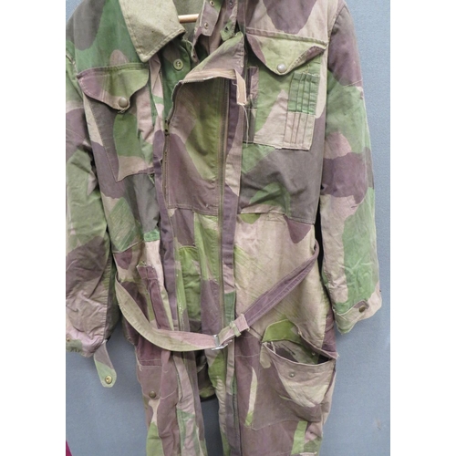 282 - Rare WW2 Dated Camouflaged Tank Crew Oversuit
green, tan and brown camouflaged, heavy waterproof can... 