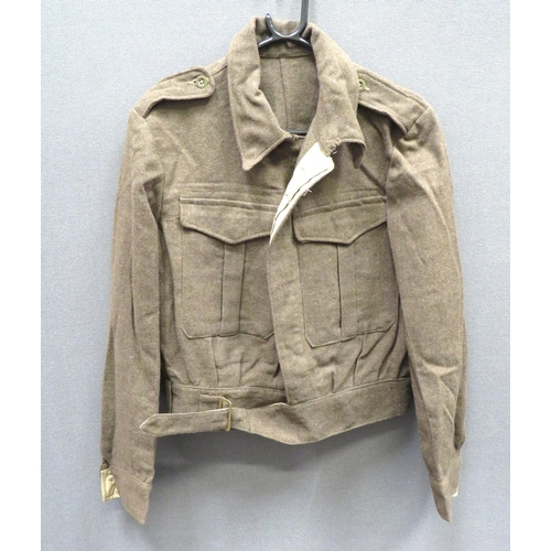 296 - WW2 South African Made Battledress Jacket
khaki green, woollen, single breasted, closed collar, shor... 