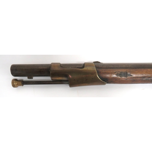 374 - Russian Crimea War Period Percussion Musket
12 bore, 41 inch, smoothbore barrel.  Front brass b... 