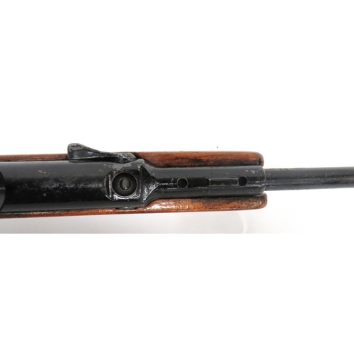 404 - BSA Underlever Air Rifle
.22, 19 inch, blackened, fixed barrel.  Rear loading gate.  Tubular, spring... 