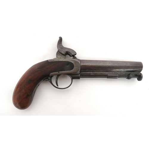 411 - Rare Royal Irish Constabulary Pattern Percussion Pistol
16 bore, 4 3/4 inch, browned barrel with rea... 