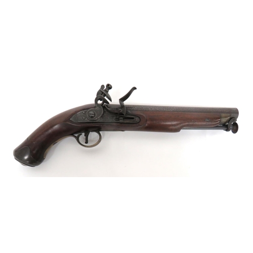 413 - Georgian New Land Pistol With Small Pattern Paget Lock
.650, 9 inch, smoothbore barrel.  Lower ... 