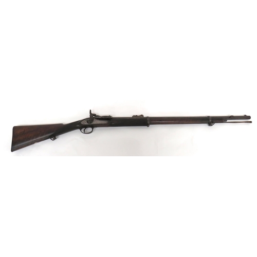 415 - Volunteer Snider Two Band Pattern Rifle By Reilly London
.577, 30 3/4 inch rifled barrel.  Fron... 