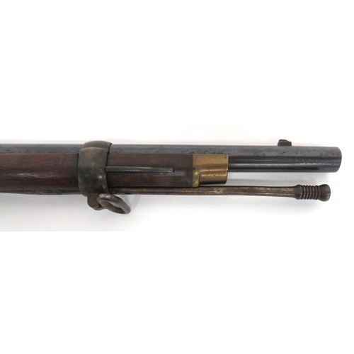 416 - 1853 1st Pattern Enfield Rifle
.600, 39 inch, blued barrel.  Now smoothbore.  Front stud s... 