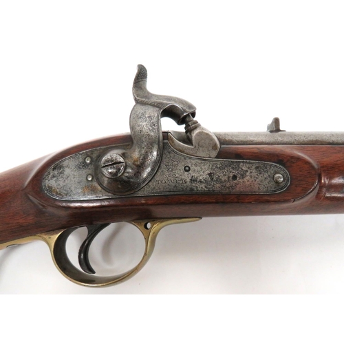 417 - 1840 Pattern Yeomanry Cavalry Percussion Carbine
.650, 20 inch, smoothbore barrel.  Front blade... 