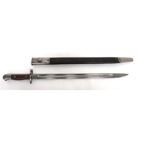 487 - WW1 British 1907 SMLE Bayonet 2nd North Staffords
17 inch, single edged blade with fuller.  For... 