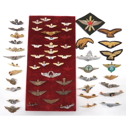 80 - 54 x Various Foreign Aircrew And Parachutist Wings
various countries including bullion embroidery ..... 