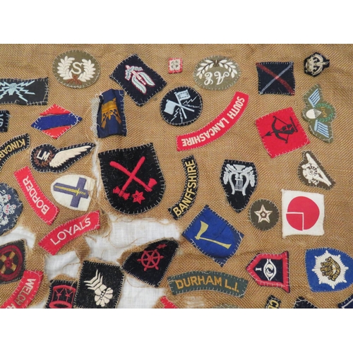 87 - WW2 Formation Badge Display On Large Pillow
formation badges include embroidery Airborne Division ..... 