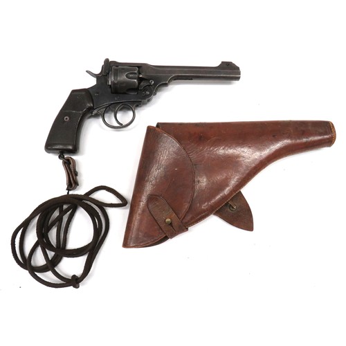 399 - Deactivated WW1 Webley MKVI Service Revolver
.455, 6 inch, blackened barrel with front blade sight. ... 