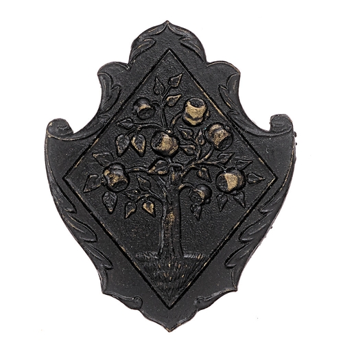 119 - Worcestershire Volunteer Regiment WW1 VTC cap badge.  Good scarce die-stamped blackened-brass ornate... 