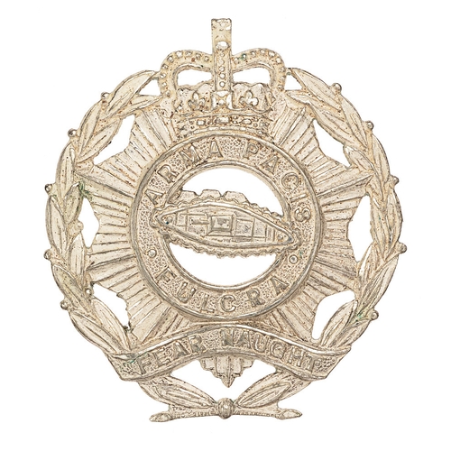 134 - North Somerset & Bristol Yeomanry Officer’s cap badge c. 1955-67.  Fine die-cast silvered example. R... 