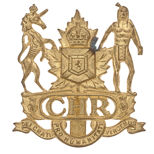 172 - Colchester and Hants Regiment Canadian Militia 1st pattern, 2nd type cap badge c. 1922-36.  Good sca... 