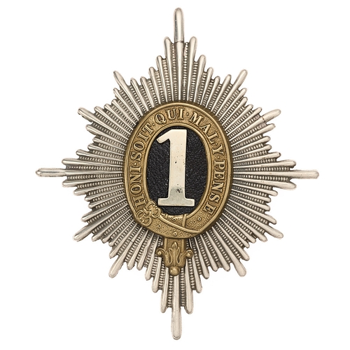 20 - 1st (or King's) Dragoon Guards helmet plate badge c. 1871-1914.  A good die-stamped example. White m... 